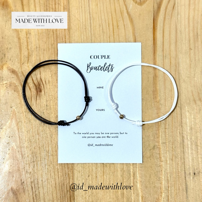 GELANG COUPLE - SPACER BULAT | COUPLE BRACELET | GELANG PASANGAN | ID_MADEWITHLOVE | MWL11