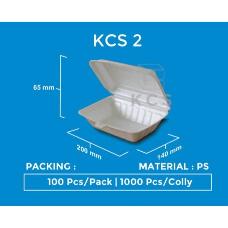 KCS 2 STYROFOAM BUBUR (KOTAK GABUS) LB LUNCHBOX