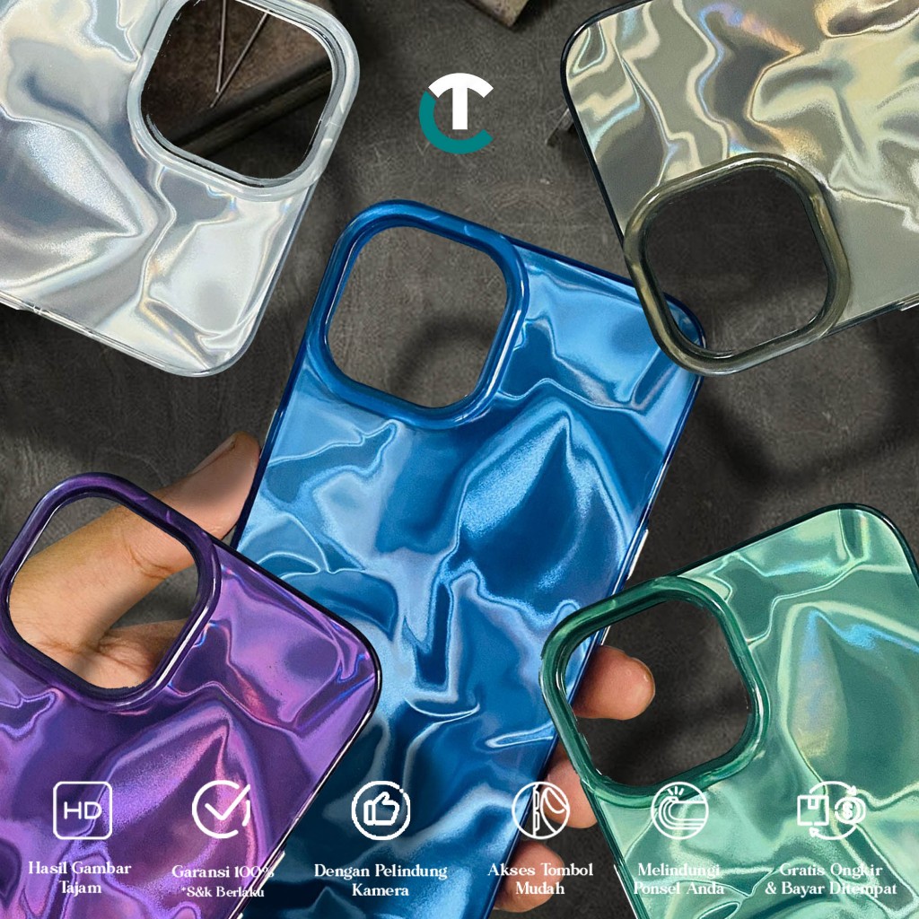 Case Realme C65 C55 C53 C35 C33 C30 C21Y C17 C15 C12 C11 2021 5 - Casing Acrylic Glossy Tebal - Casi