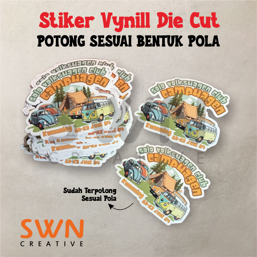 

Cetak Sticker Vynill Die Cut