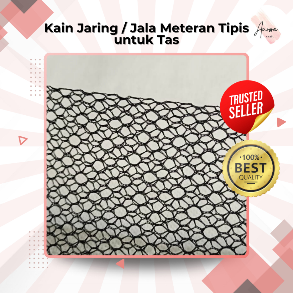 Kinder Dstore Kain Jaring / Jala Meteran Tipis Untuk Tas
