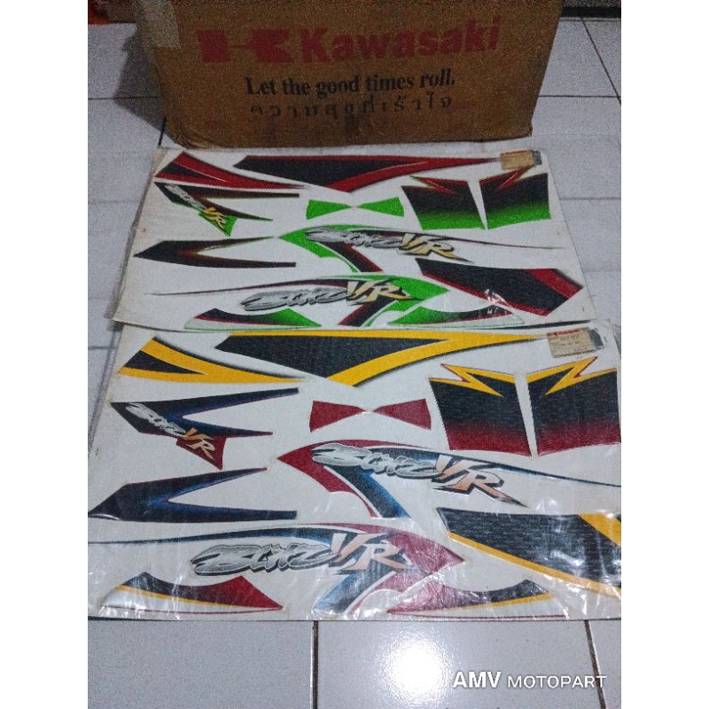 Striping Blitz original stiker ori Kawasaki Blitz