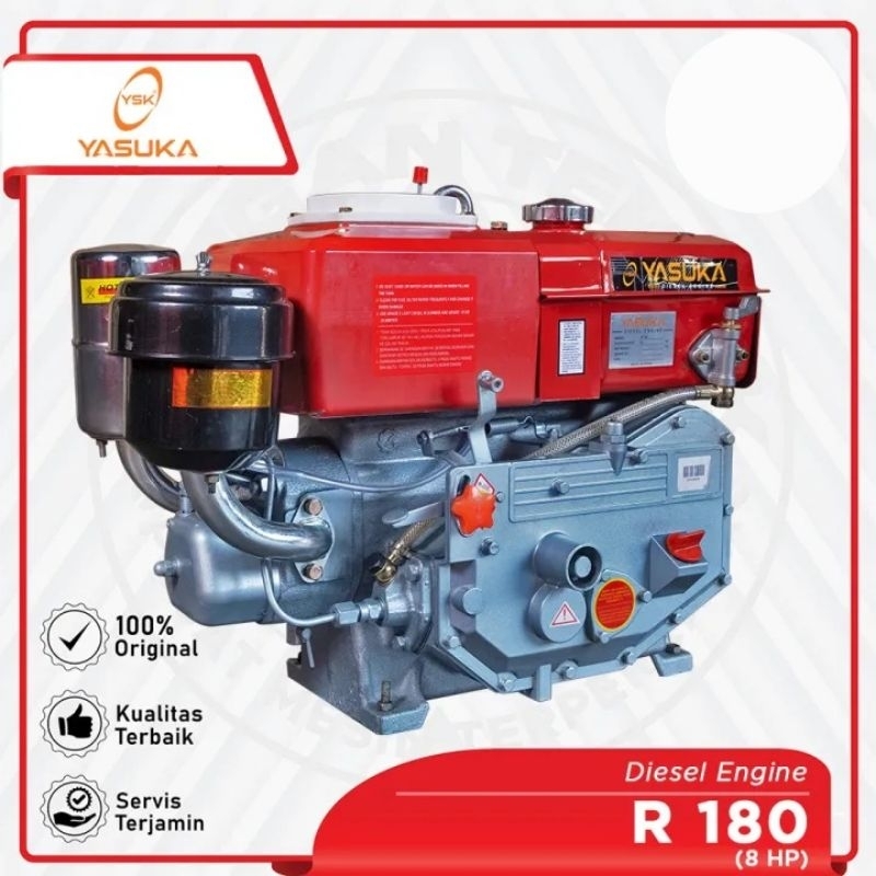 MESIN PENGGERAK SERBAGUNA DIESEL 8HP/PK R-180 YASUKA