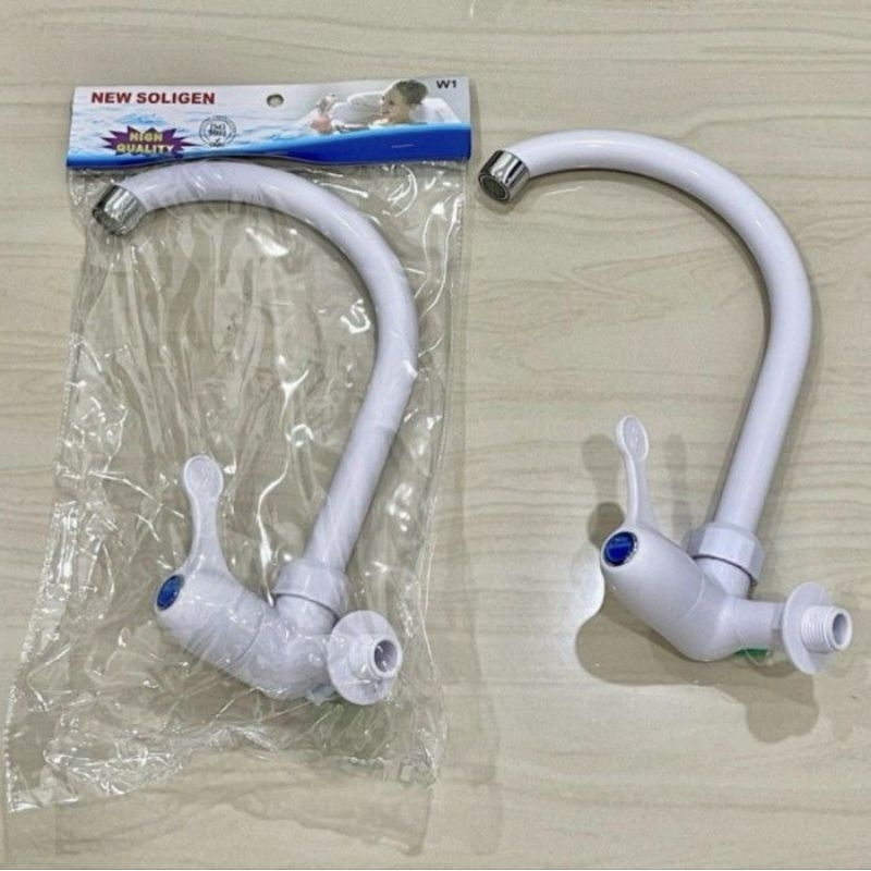 Kran angsa pvc soligen / Kran angsa wastafel pvc / Kran angsa cuci piring pvc