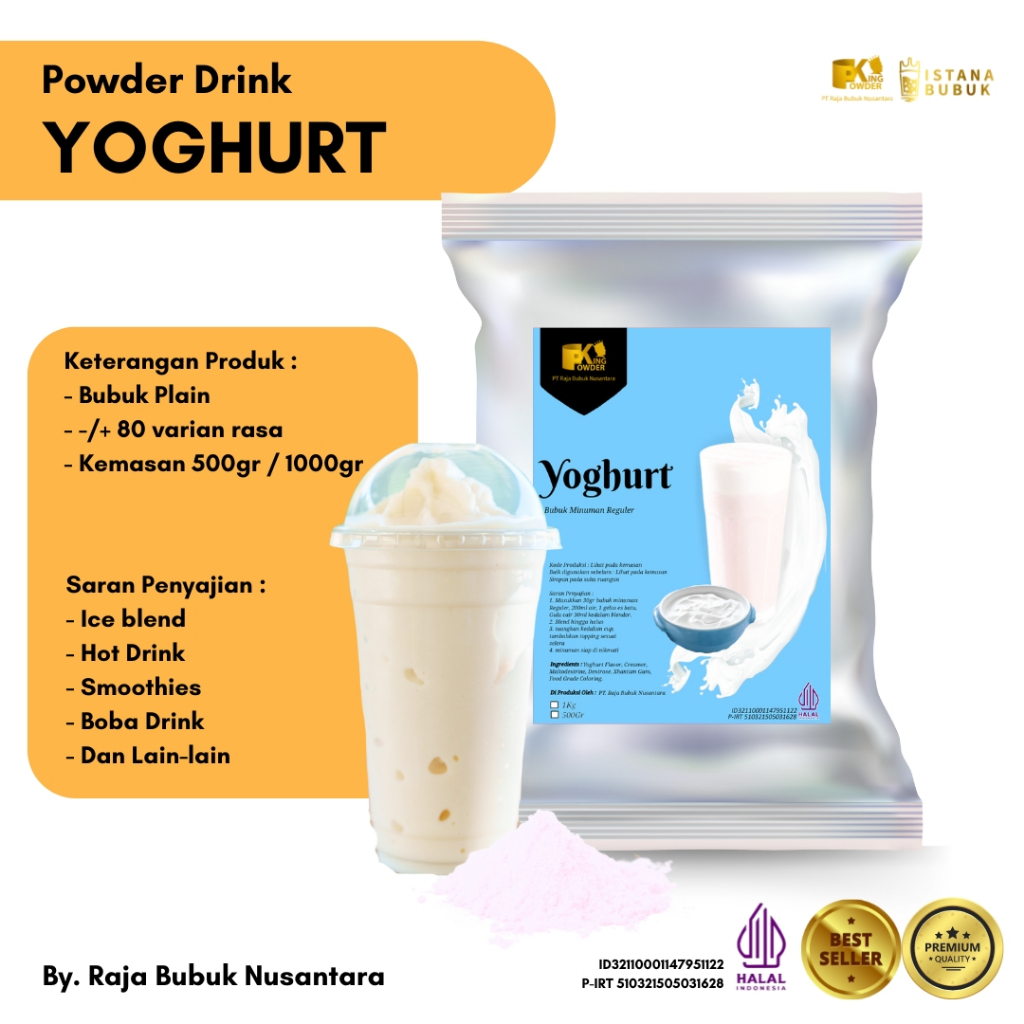 

Bubuk Minuman Yoghurt Bubuk Minuman rasa Yoghurt Serbuk Minuman Yoghurt Powder Drink Yoghurt