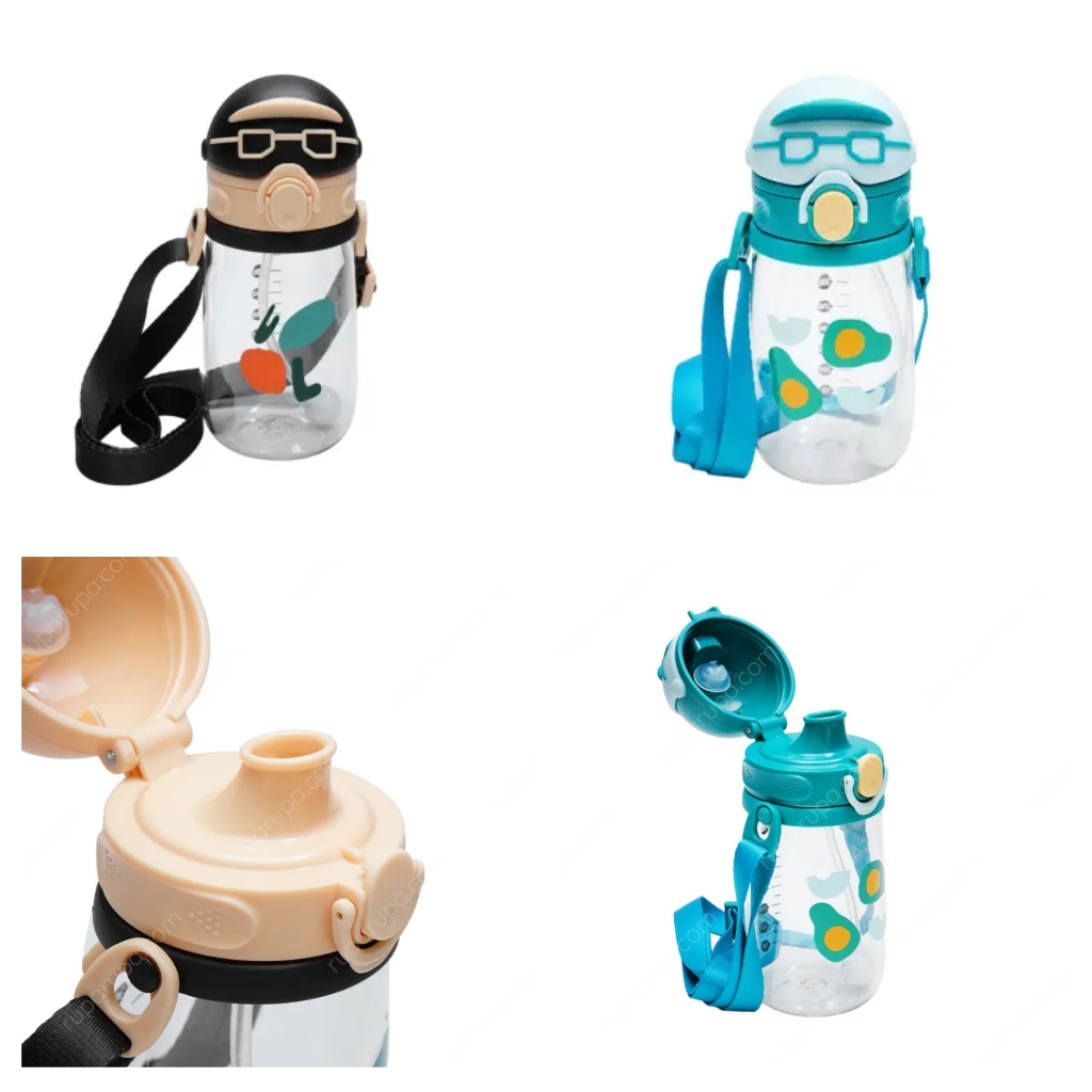 INFORMA Appetite 380 Ml Pamela Botol Minum - Cokelat/Biru