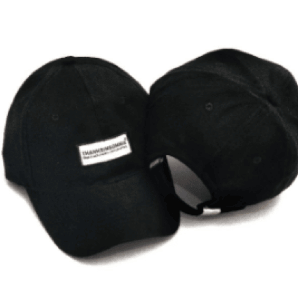 TOPI PRIA POLO CAPS DISTRO LEBEL BORDIR THANKSINSOMNIA TERKINI - HITAM