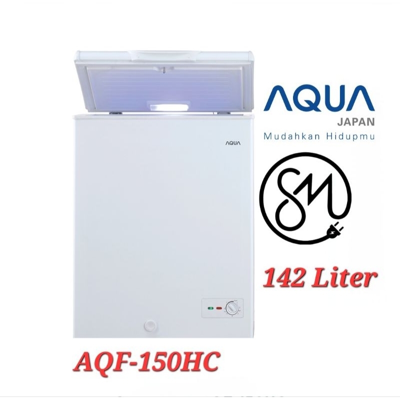 Chest Freezer AQUA AQF-150HC 142 Liter AQF150HC Freezer Box AQF 150 HC