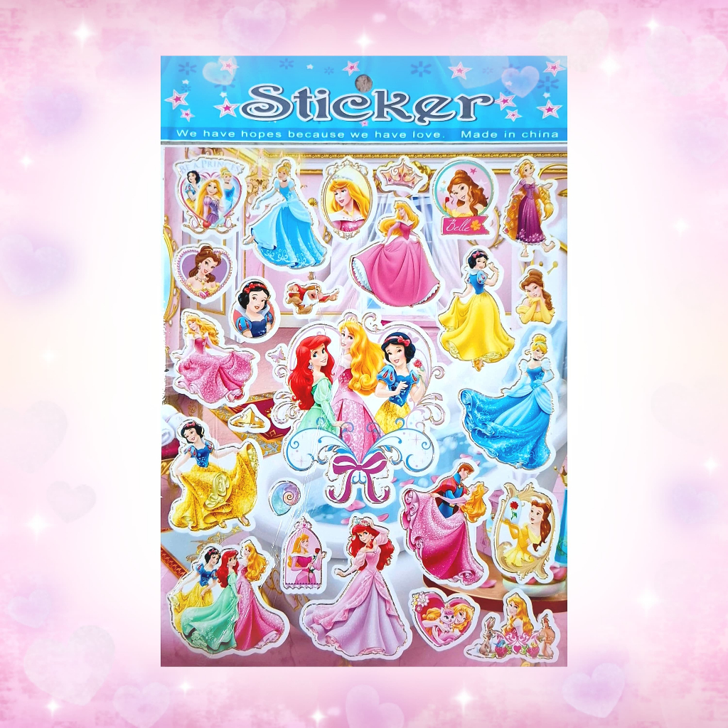 

Gambar Tempel Laser Sticker Stiker Laser Anak Karakter Kartun Disney Princess Cinderella Snow White