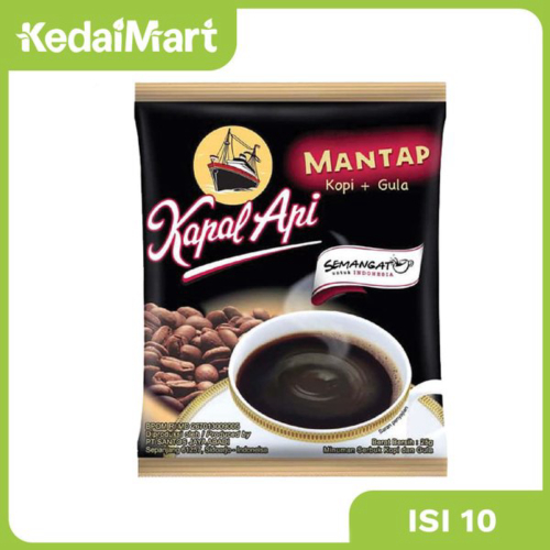 

Jual Kopi Kapal Api Rasa Mantap Kopi Gula Renceng Isi 10 x 25 Gram Murah