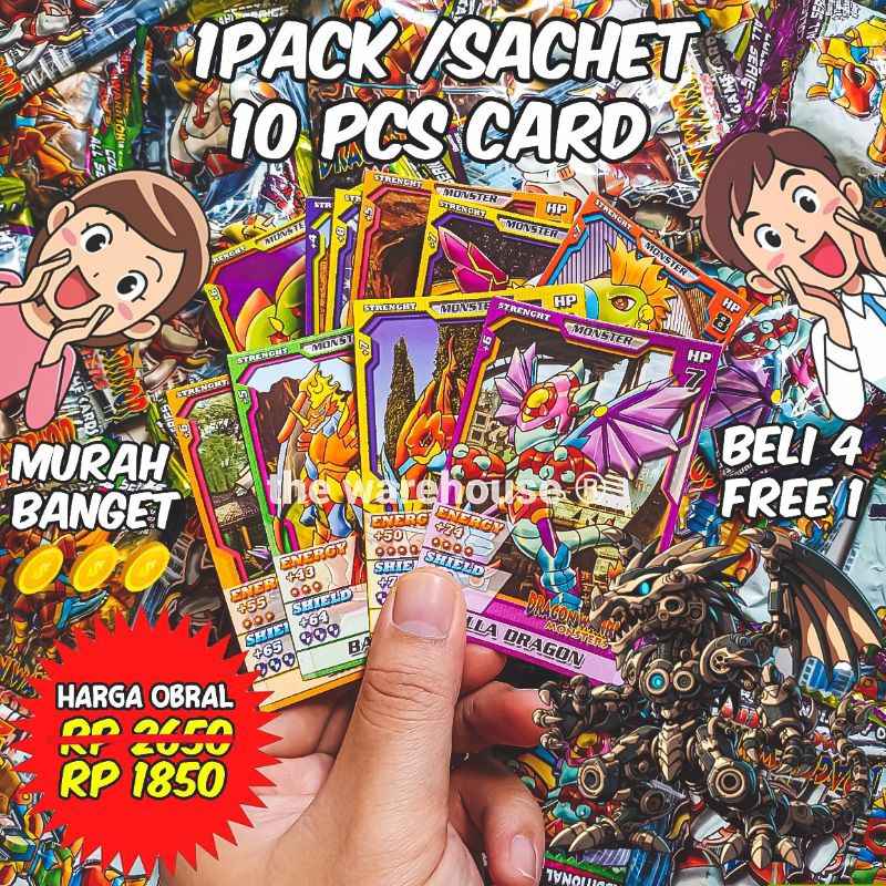 kartu/dragon warior/card/game/kids toys/toys/kids/kids game/mainan/mainan anak/kado/kado ulang tahun