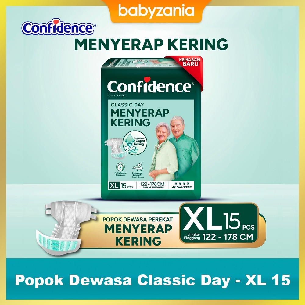 Confidence Popok Dewasa Classic Day - XL 15
