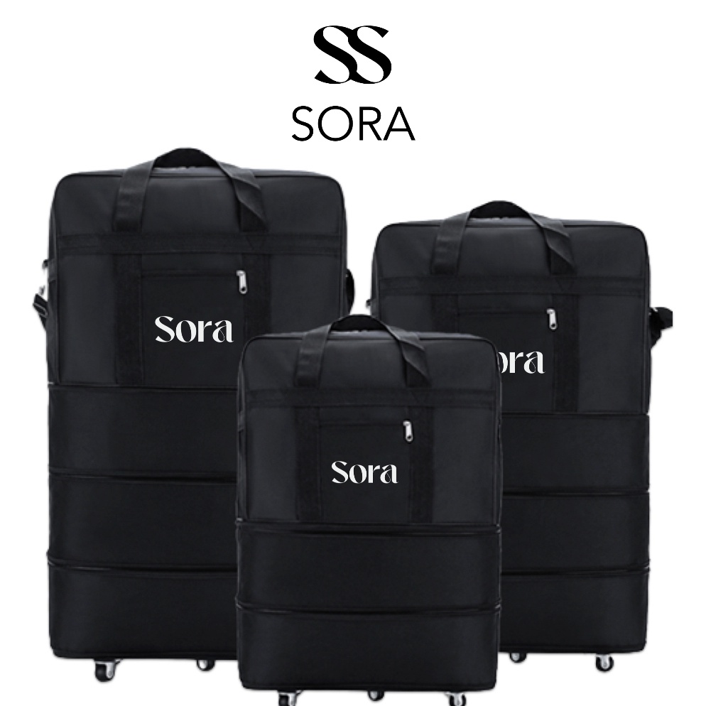 KODE T36B Tas Bagasi Koper Lipat Beroda Tas Travel Extra Besar Tas Travel Bag Lipat Besar Tas Mudik
