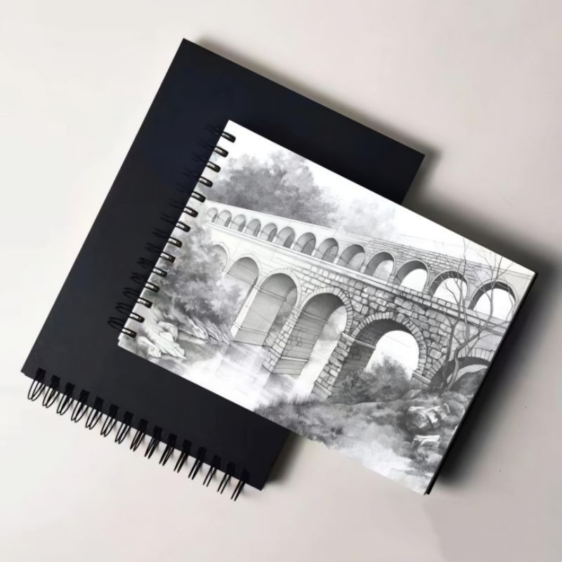 

[COD] Sketchbook A6 (20 lembar) - Buku Sketsa Vertikal Desain Gambar - Notebook Gambar Polos Ring Atas