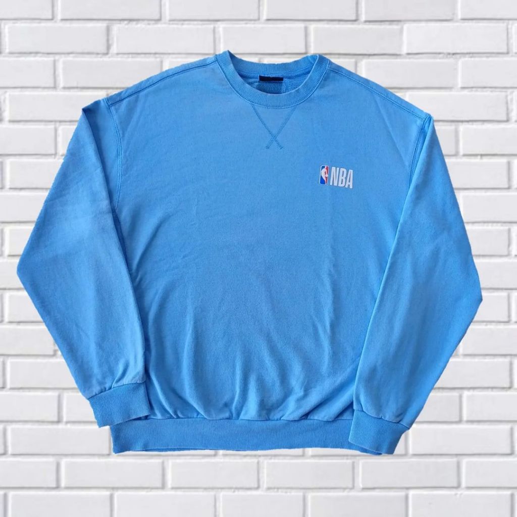 SWEATER CREWNECK NBA SOFT BLUE ORIGINAL, SIZE XL, SECOND BRANDED) CN0141