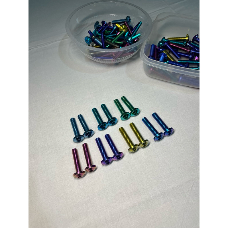 Baut Titanium GR5 Bracket Knalpot Racing Vespa Matic Sprint Primavera S LX GTS DLL