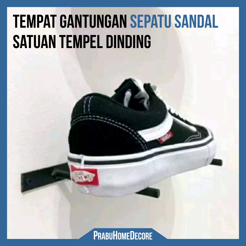 Besi Bracket Tatakan Sepatu Sandal Satuan Display Hanger Tempel Dinding Termurah | Besi Rak Satuan S