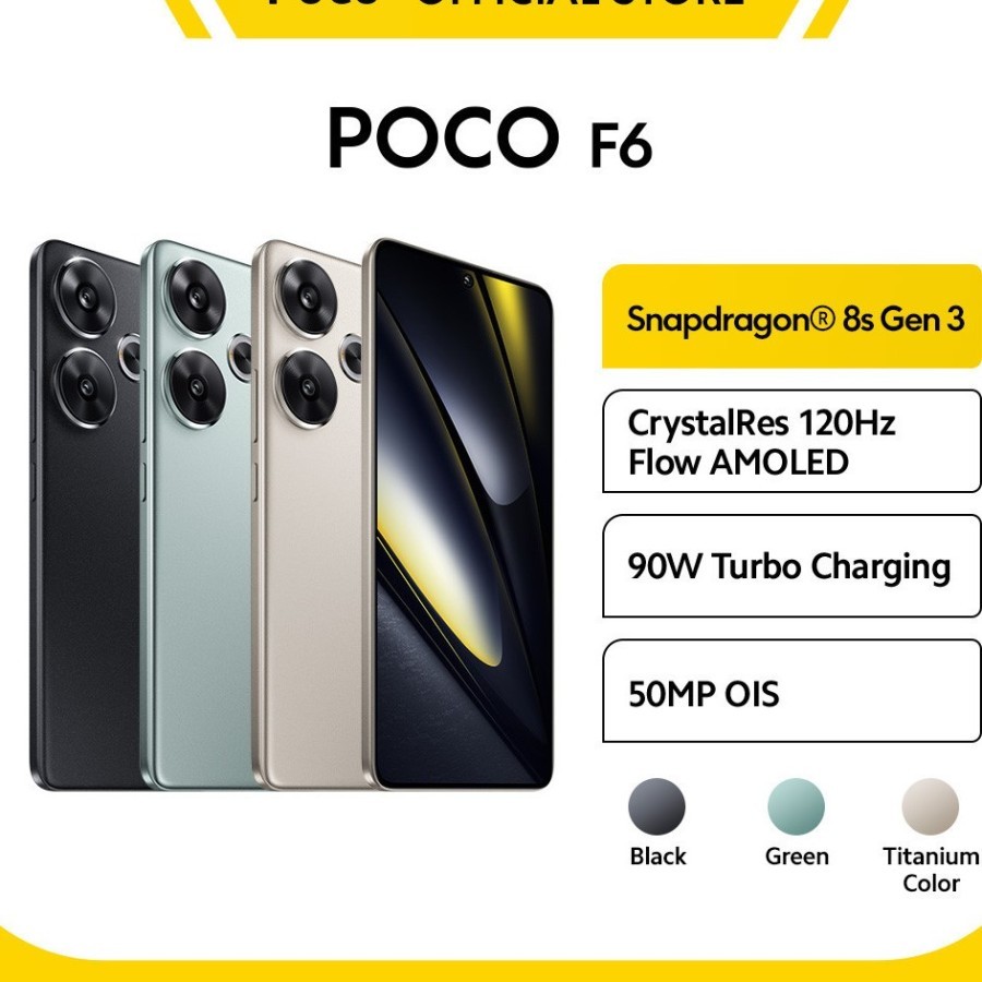 Xiaomi POCO F6 8/256GB n 12/512GB - Garansi Resmi