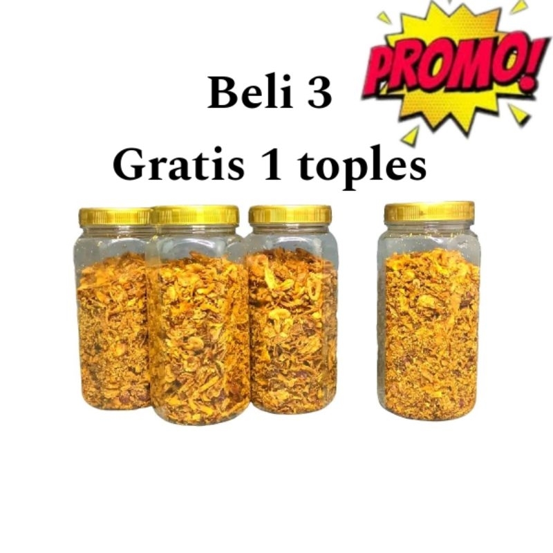 

Bawang goreng beli 3 gratis 1 tanpa pengawet cocok taburan semua makanan