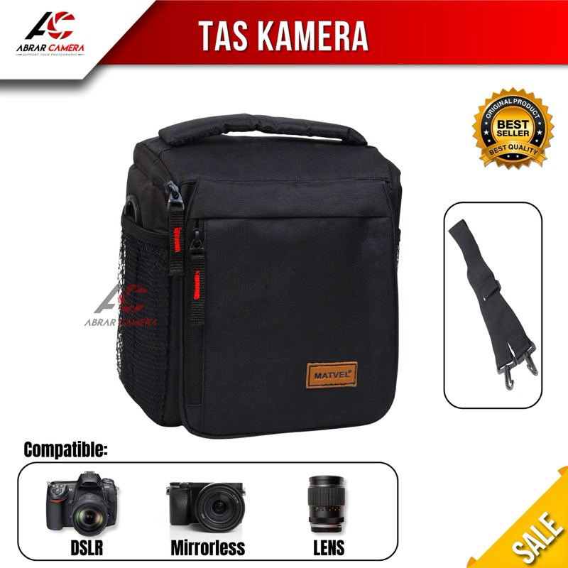 Tas Kamera Mirrorless atau Dslr Canon EOS M3 M50 M6 M10 M100 Free Raincoat