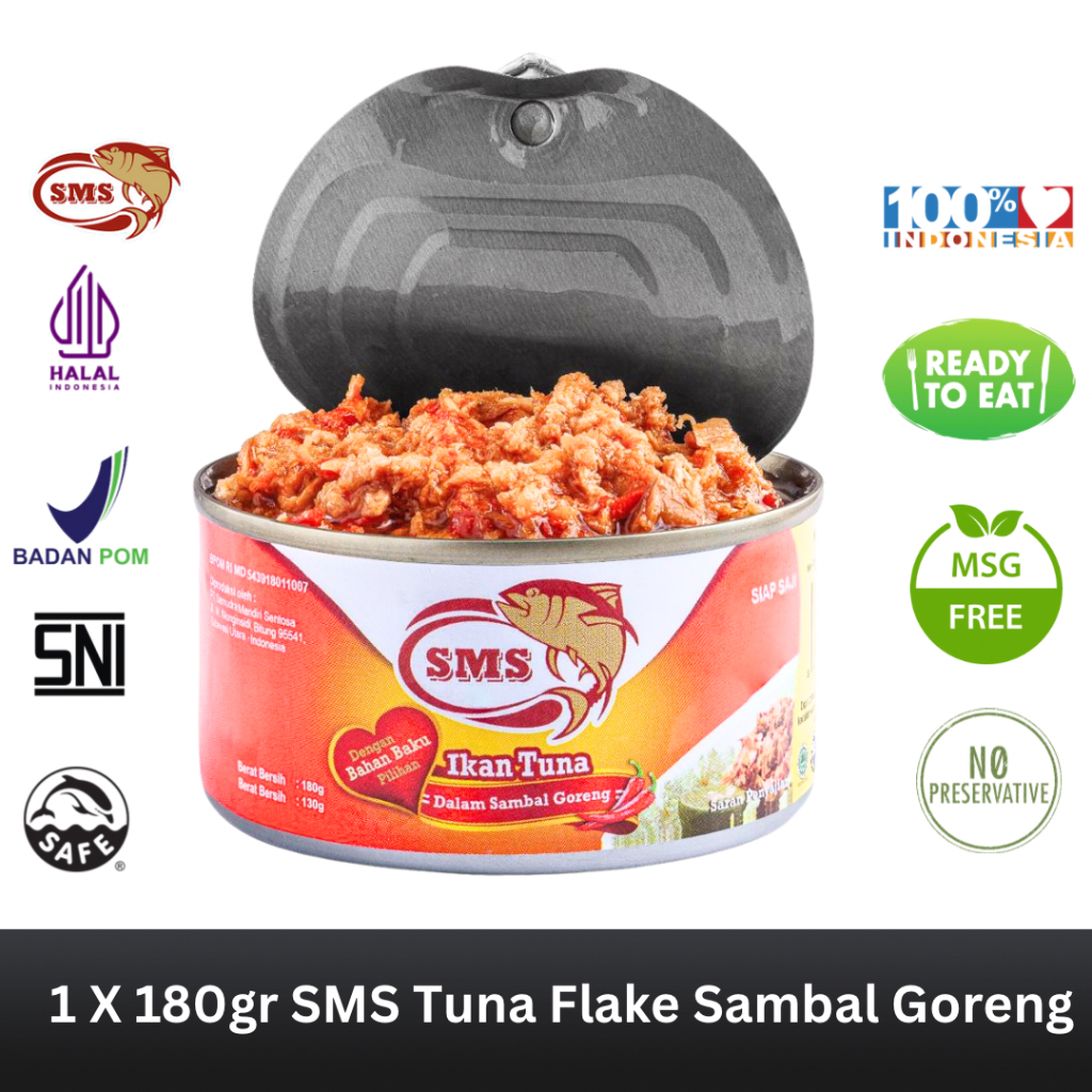 

SMS Tuna Kaleng Flake Dalam Bumbu Sambal Goreng 180gr