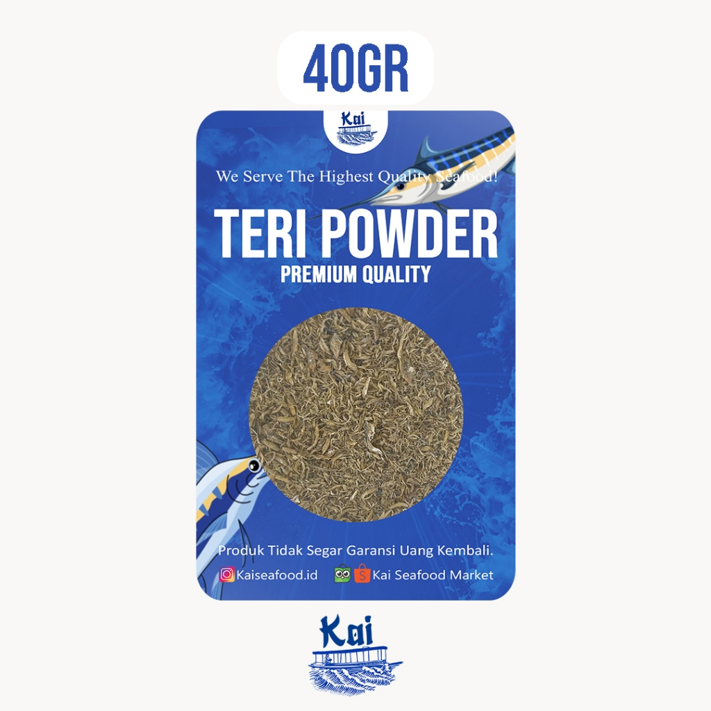 

Kai Seafood - Anchovy Powder/Bubuk Teri Pontianak Murni Netto 40gr