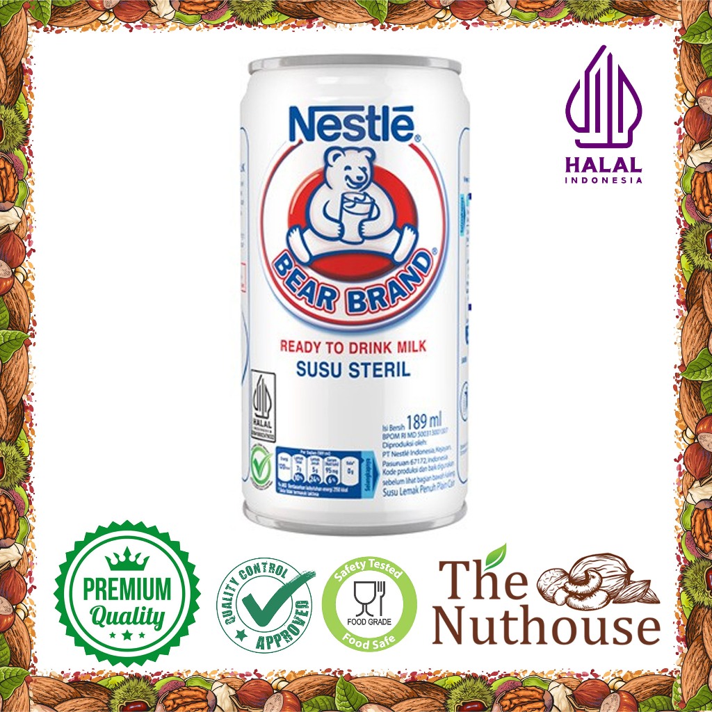 

NESTLE BEAR BRAND Susu Sapi Steril Murni Siap Minum Kaleng 189ml [HALAL]