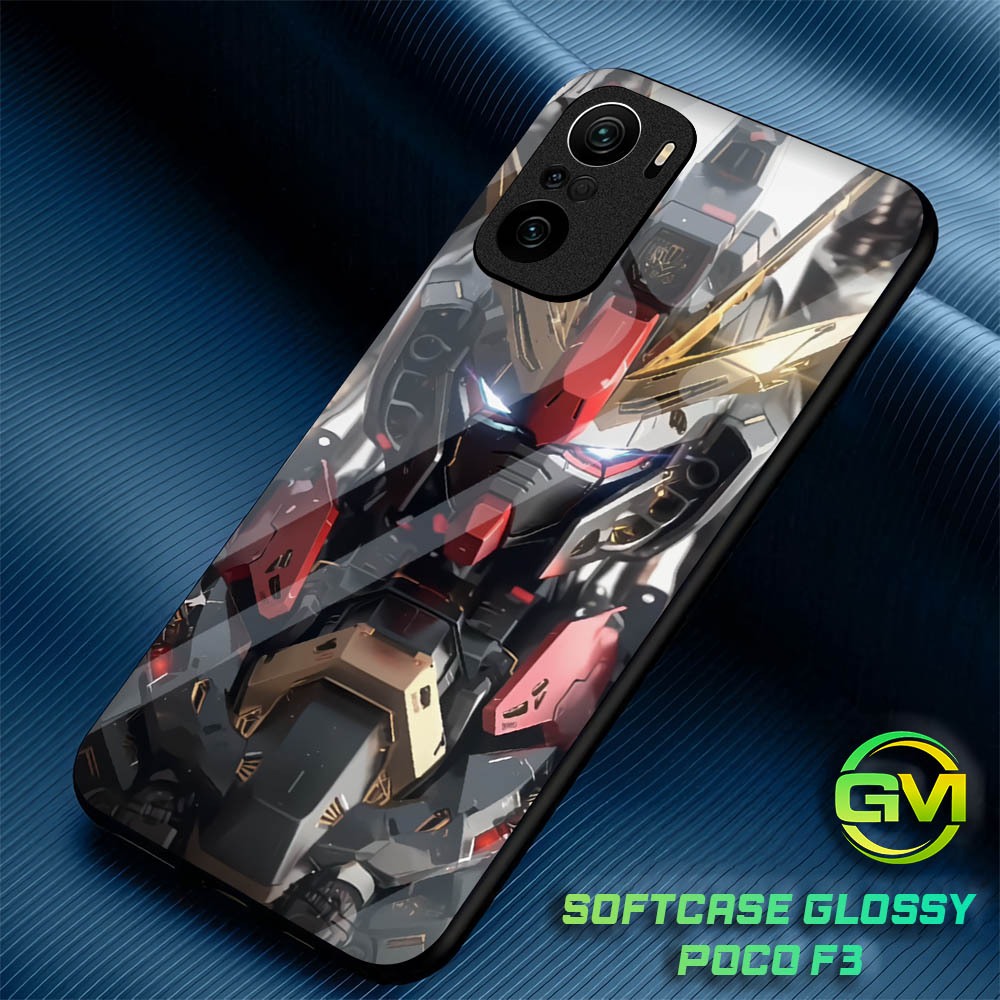 [GM18] Softcase Glossy Poco F3 Casing Kesing Mika Pelindung Hp Case Xiaomi Poco f3 Kilau Kaca Karet 