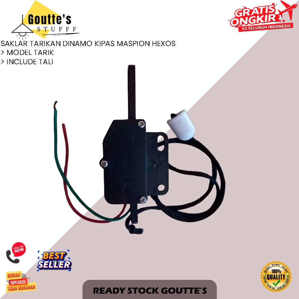 SAKLAR TARIKAN DINAMO KIPAS MASPION HEXOS
