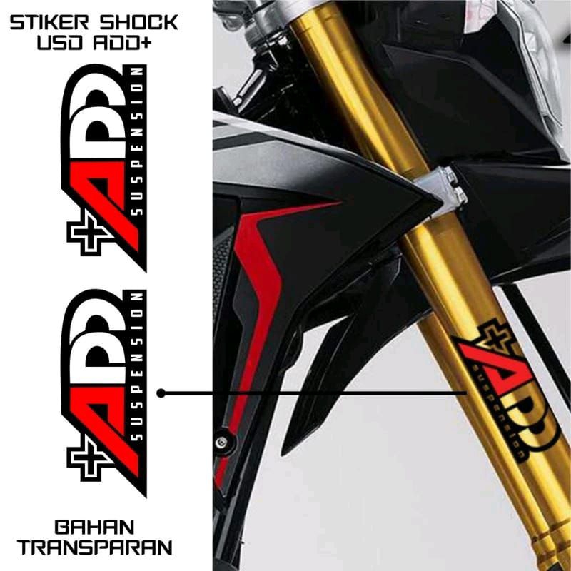 Sticker Set Shock ADD Transparan Uv + Antigores Sticker Shockbreaker OHLINS O Set Fork Upside Transp