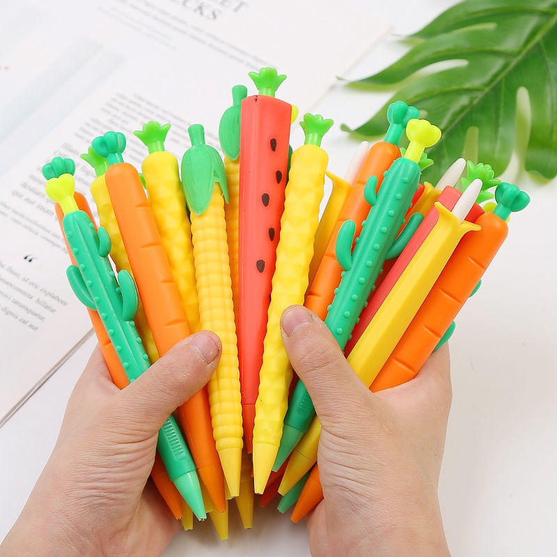 

LUAR BIASA APEN Pensil Mekanik Bentuk Sayuran Mechanical Pencil Aesthetic Alat Tulis Anak Sekolah Barang Unik Murah Lucu