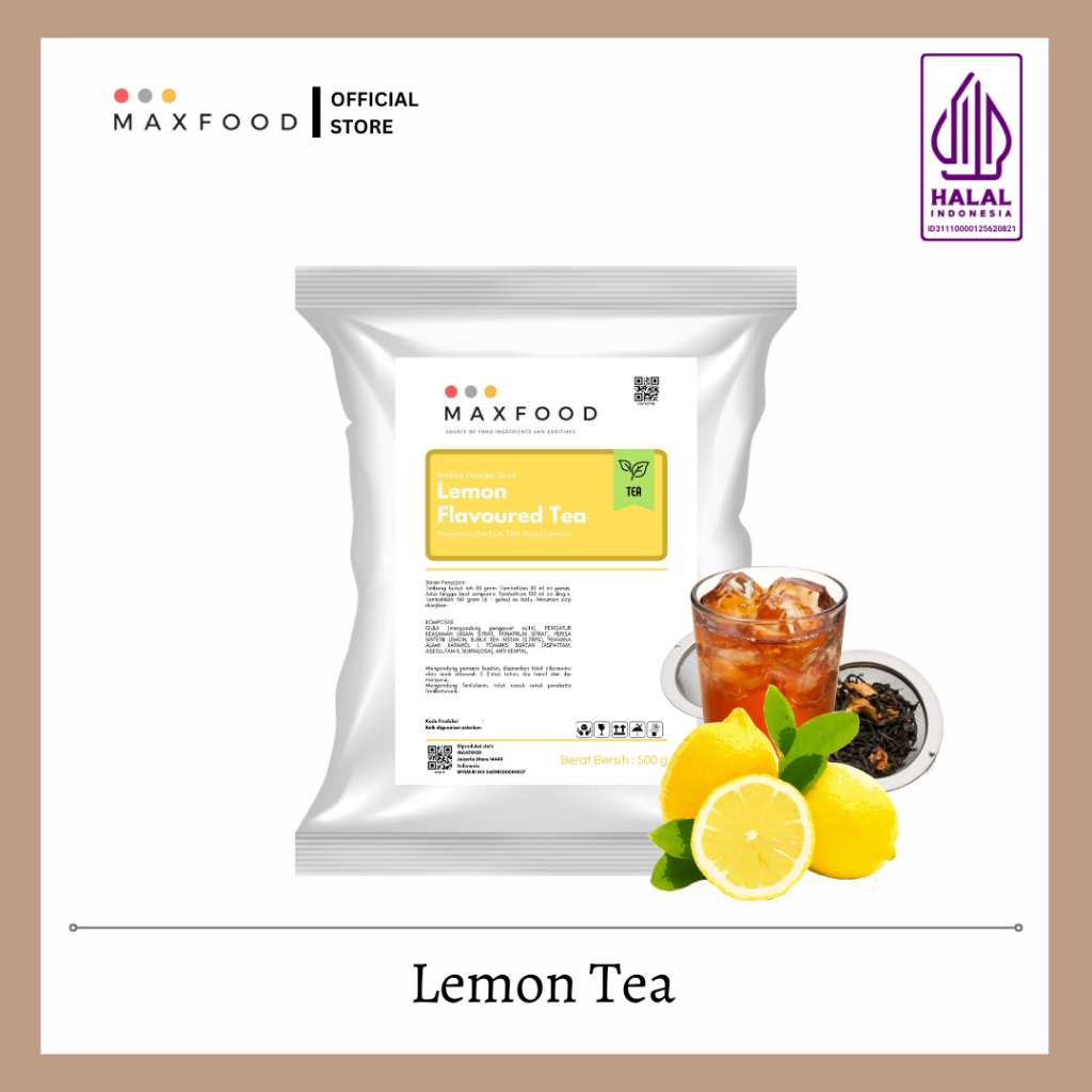 

Lemon Tea / Bubuk Minuman Teh Rasa Lemon 500 GR