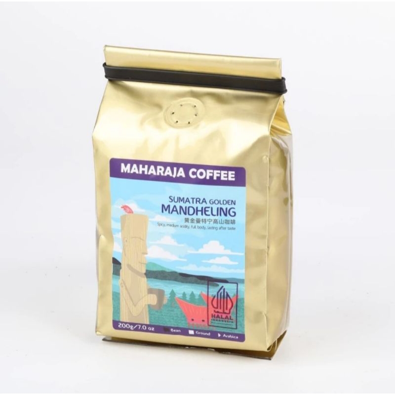 

Maharaja Kopi Arabika Sumatra Golden Mandheling - 200g by Maharaja Coffee