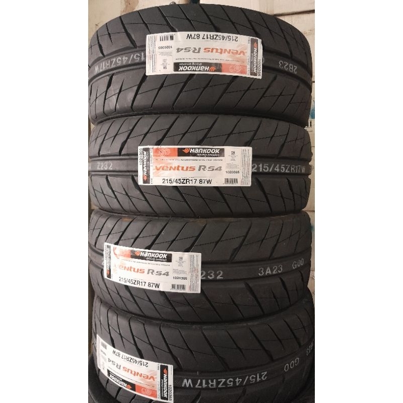 ban 215 45 17 hankook ventus rs4 semi slick import korea