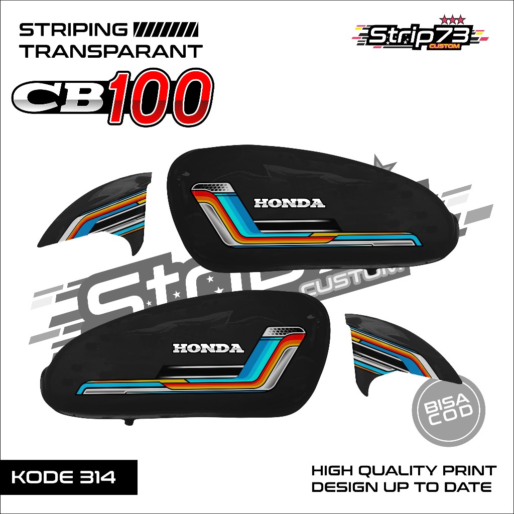 314 STRIPING TRANSPARAN CB 100 - STRIPING TRANSPARAN CB 100 PREMIUM GRAFIK