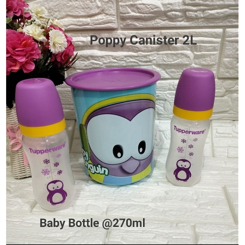 Poppy Canister/Canister Tupperware/Canister 2L/Tupperware unik/Tupperware langka/Tupperware Malaysia