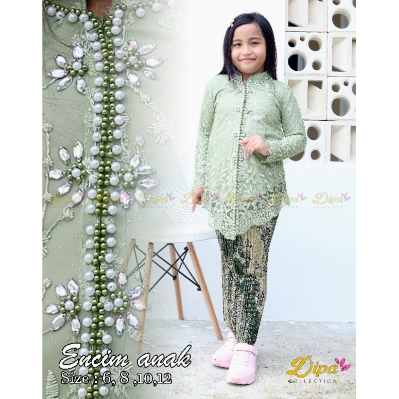 Kebaya ecim Anak Setelan Anak RNF / Kebaya Pesta Anak l Kebaya Modern / Kebaya Cantik