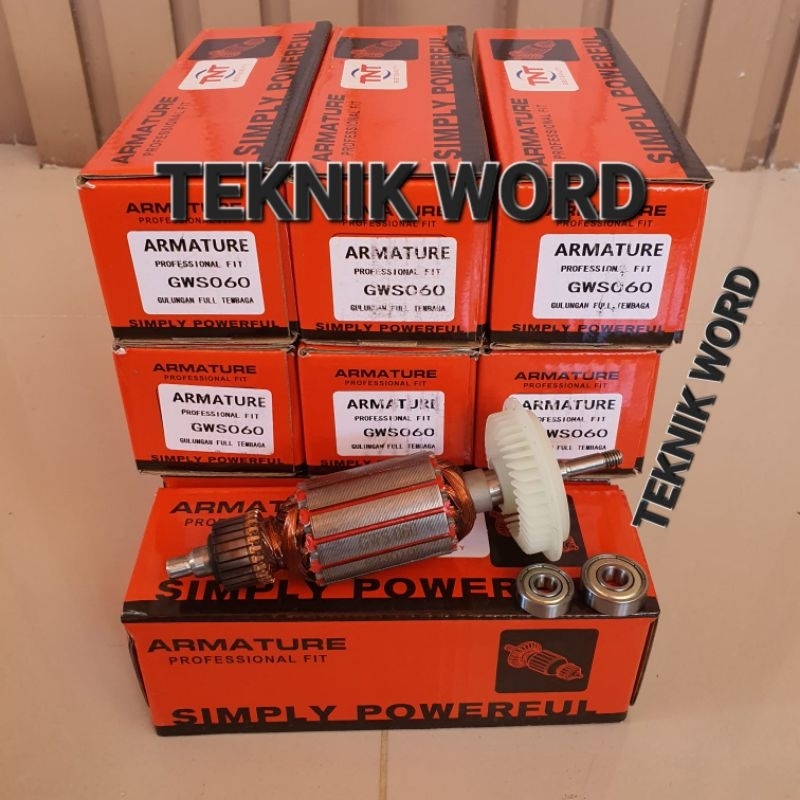 ARMATURE ANGKER BUAT GERINDA BOSCH GWS 060 / ARMATURE GWS 060 TNT