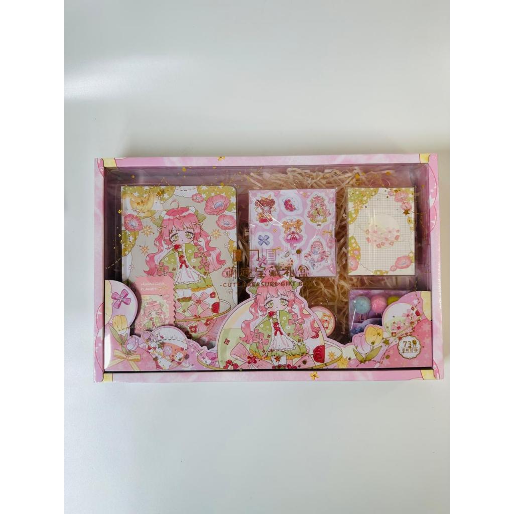 

Buku Agenda Gift Box Set 6 in 1 Paket Diary Notebook Tema Princes Buku Catatan Paket Hadiah PaperBag Bagus