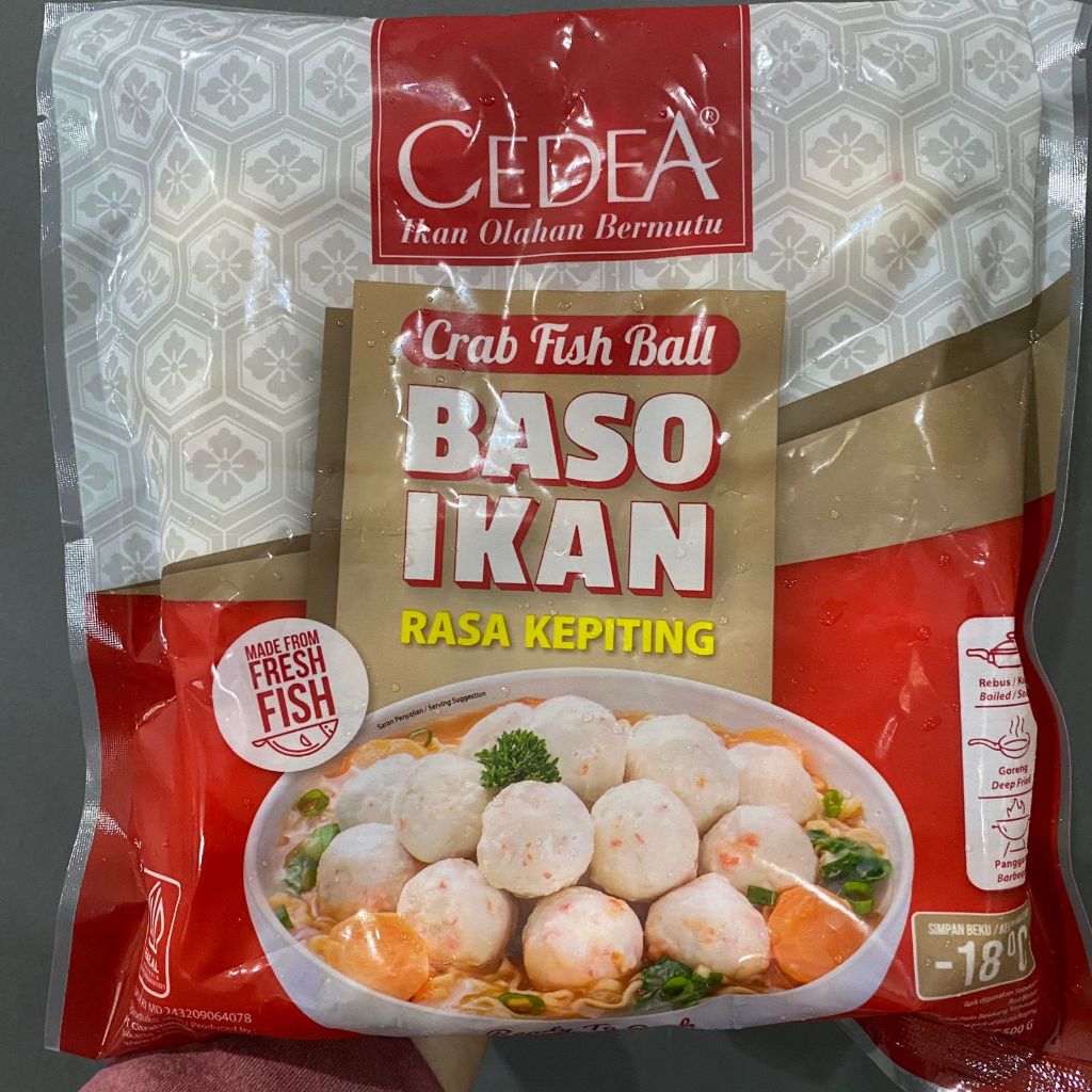 

CEDEA Crab Fish Ball/Bakso Ikan Rasa Kepiting 500 Gram