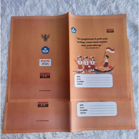 Sampul Buku Tulis Warna Coklat / Sampul Coklat Kwarto / Sampul Buku Sekolah