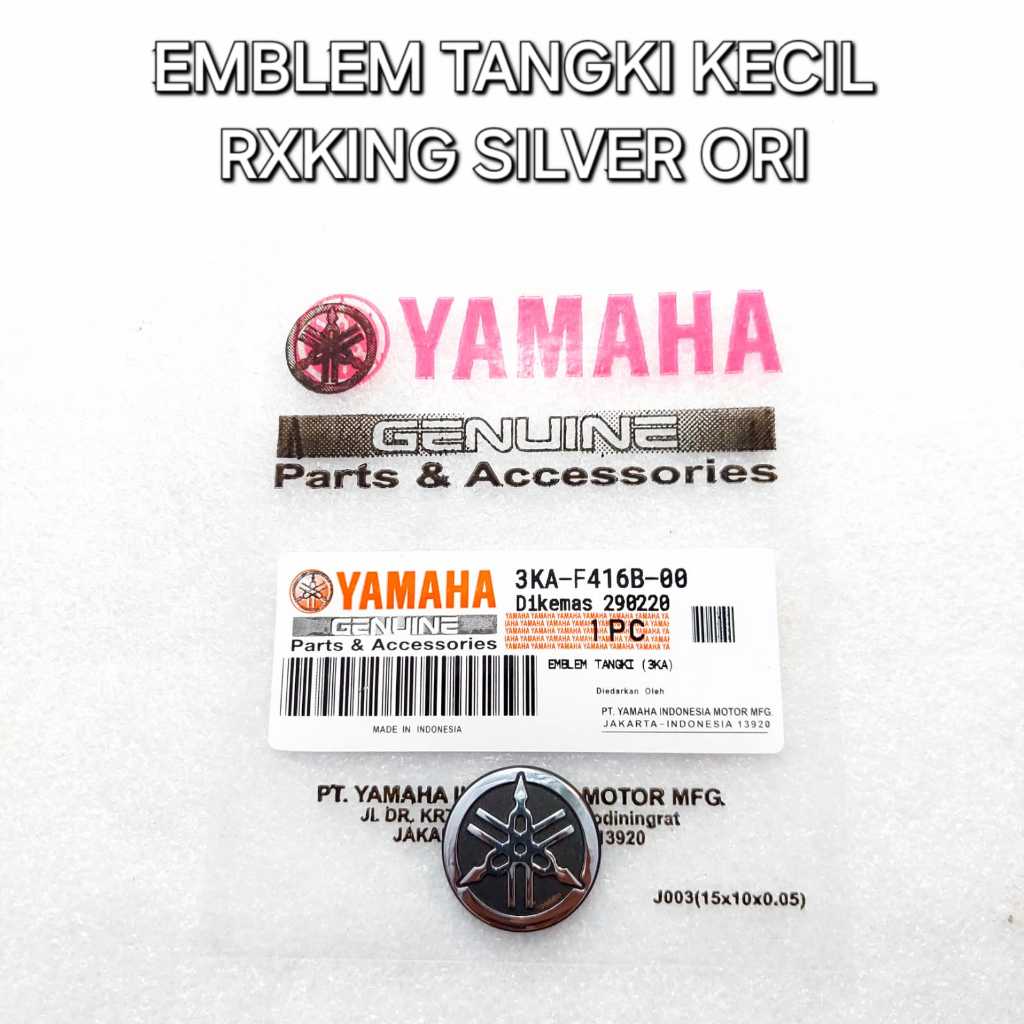 EMBLEM TANGKI KECIL RXKING RX KING SILVER ORIGINAL 3KA-F416B-00