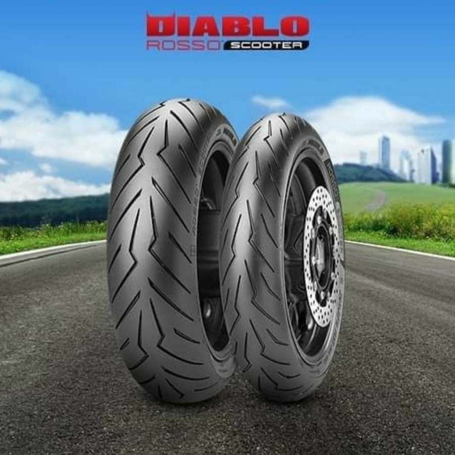 Pirelli Diablo Rosso Scooter 140/70-13 Tubeless Ban Nmax Pirelli Rosso Scooter 140/70 Ring 13