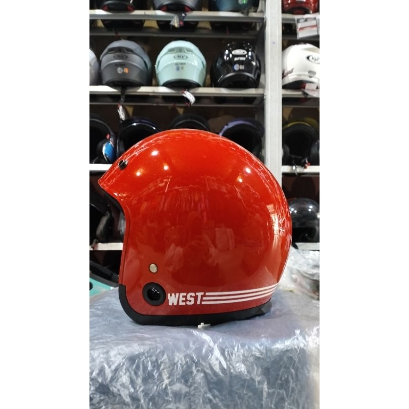 HELM BOGO RETRO WEST | HELM MURAH BAGUS RINGAN