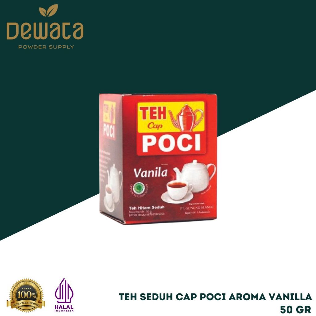 

Teh Seduh Cap Poci Seduh Aroma Vanilla 50 gr