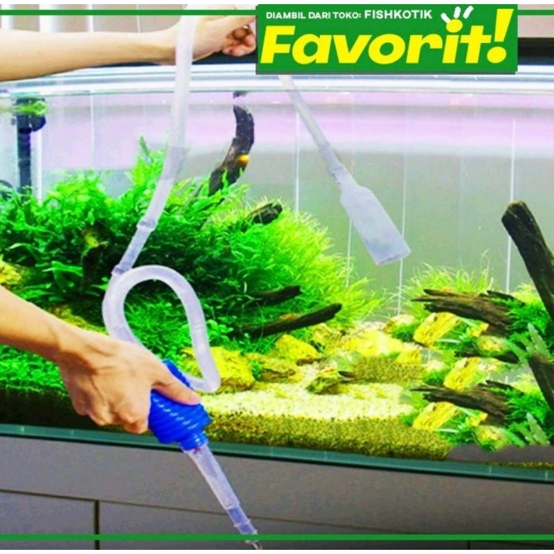 Siphon Aquarium Sifon Pembersih Kolam Ikan Hias Tanaman Air Aquascape