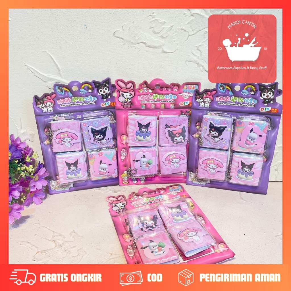 

BUKU MINI 1 SET 4 PCS SANRIO KODE FY-0001 BK-1425