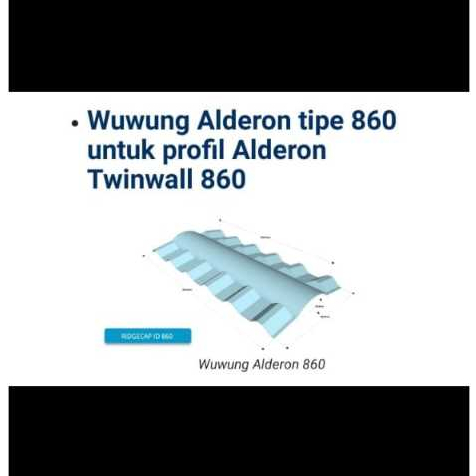 Nok C Wuwung Alderon Tipe 830 Profil Atap Alderon
