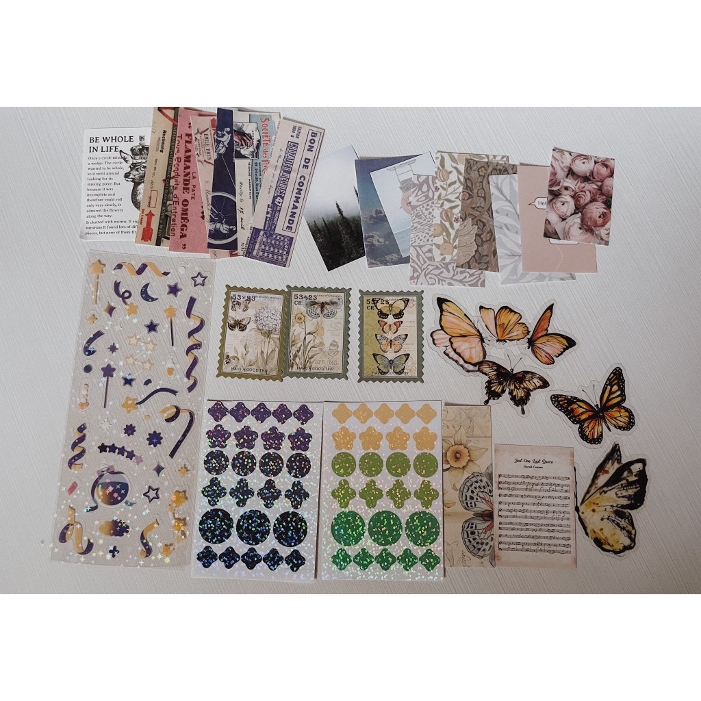 

Random Pack Stickers and Paper for Bujo Journal