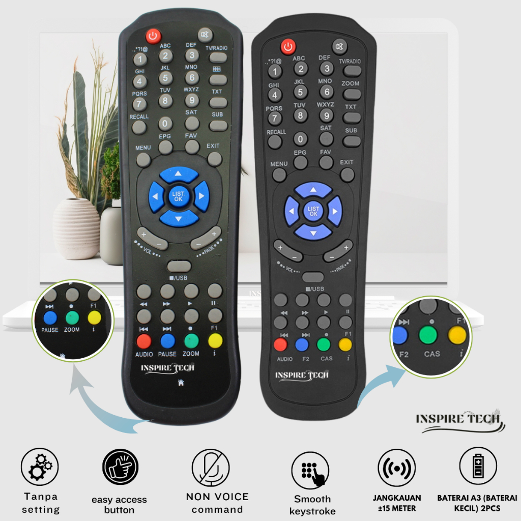 Remote Parabola Receiver Matrix Garuda Nex Parabola Dangdut Burger S1 S2 tanpa setting